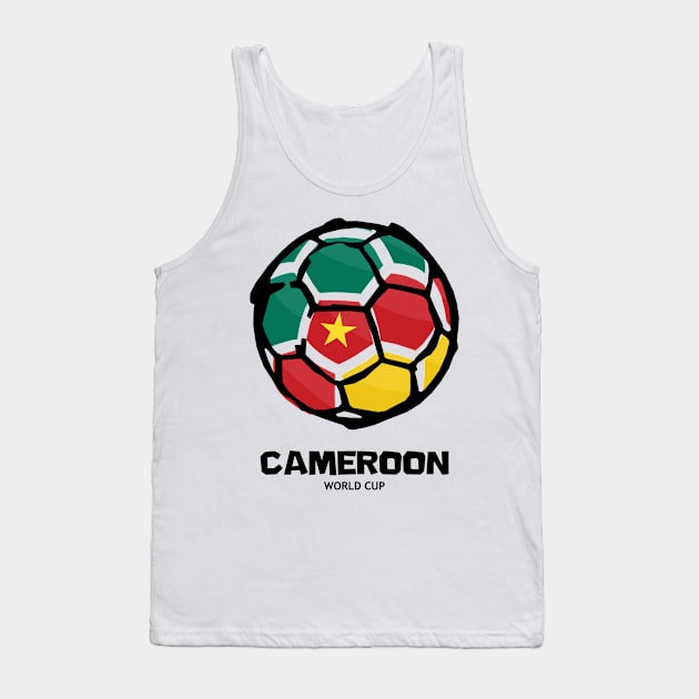 Cameroon Football Country Flag Tank Top by KewaleeTee